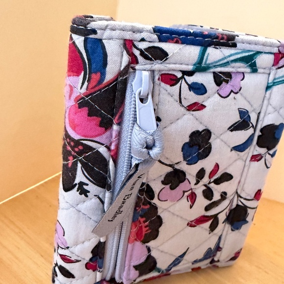 Vera Bradley Women's Cotton Euro Wallet Vineyard Floral - Picture 2 of 7